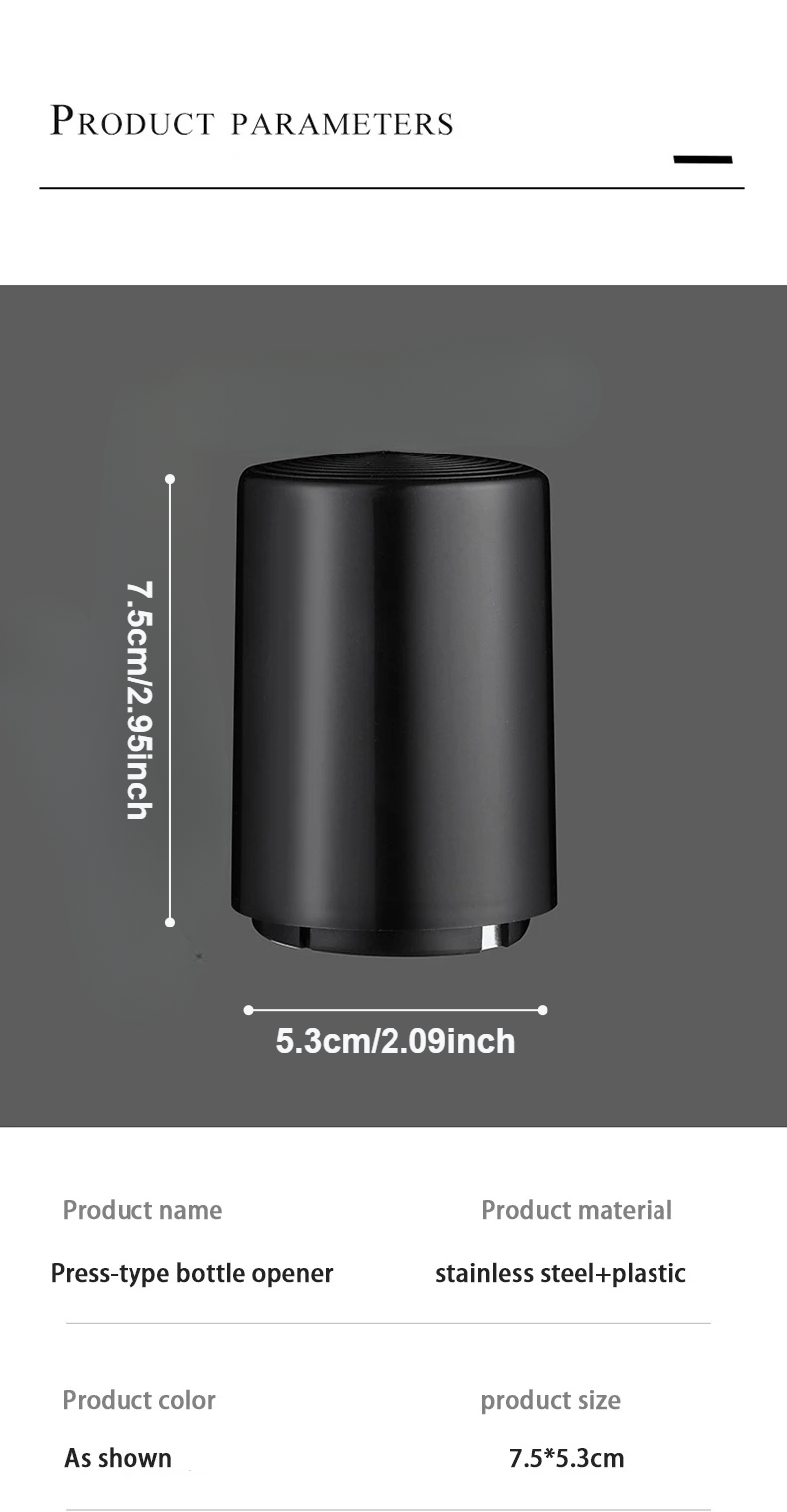 Nymph'S Innovative Magnetic Automatic Beer Corkscrew Features a Plastic Casing, Making It a Handy Tool for Bars And Gatherings. Perfect for Birthdays, Family Events, Outdoor Fun, Picnics, And As a Home Bottle Opener, Portable Bar Gadget Nymph