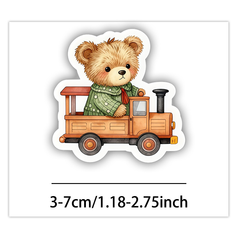 TEMU 50pcs Cute Teddy Bear Sticker Pack Aesthetic Decals Durable Stickers For Laptop Water Bottle Phone Journal Scrapbook Perfect Gift Idea For