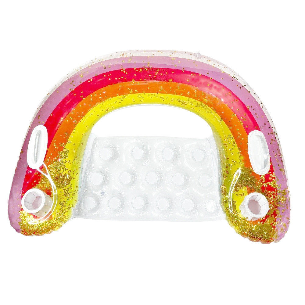 TEMU 1pc, Adult Inflatable Float Chair, U-shaped Lounge Chair, Large Swimming Ring, Swimming Pool Float Pad, Summer Beach Vacation Equipment,