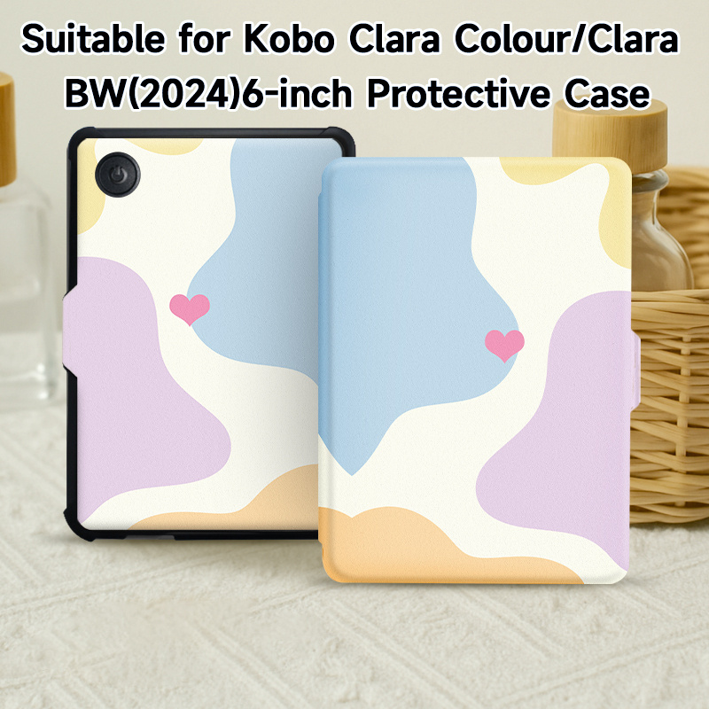 TEMU Capa Protetora para E-Reader Fashion, Compatível com Color/ BW 2024 6 polegadas/ 2E (2022) 6 polegadas, Kindle Paperwhite polegadas, Kindle