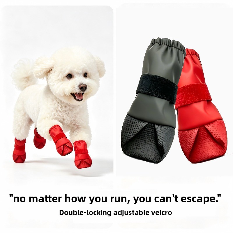 Pet Walking Outing Set with High-Top Pet Boots