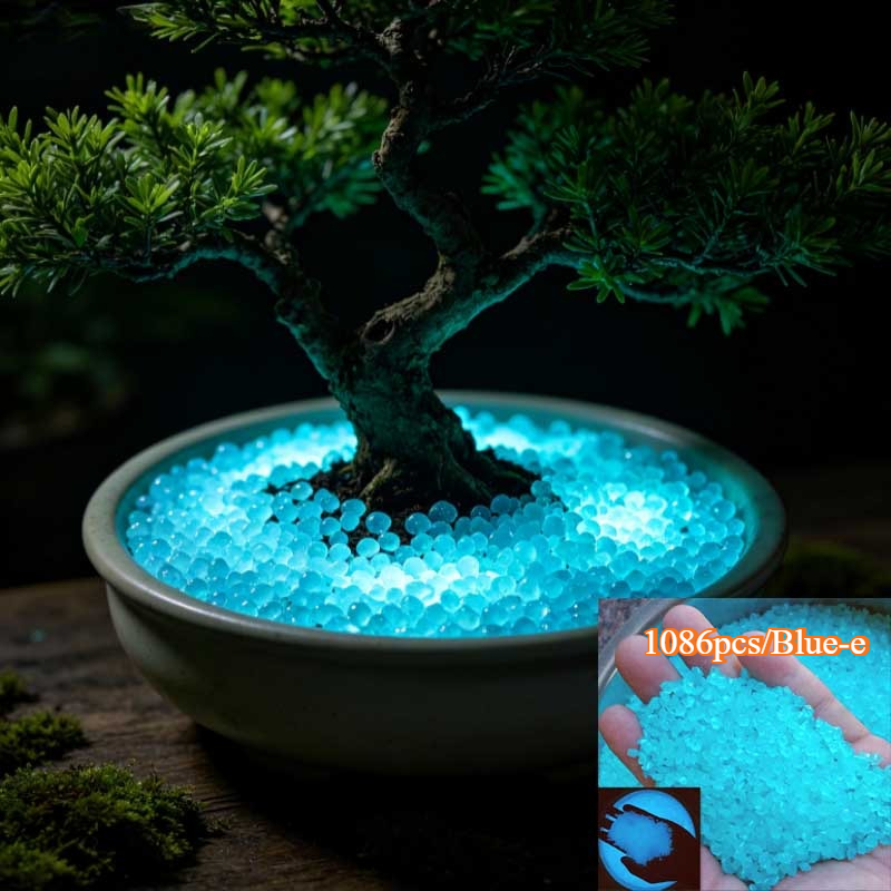 TEMU 1086 pièces de bleue, 0.055116 livres, avec une taille de unique de 0,5 cm, émet de dans après avoir absorbé . Mini fluorescente , adaptée
