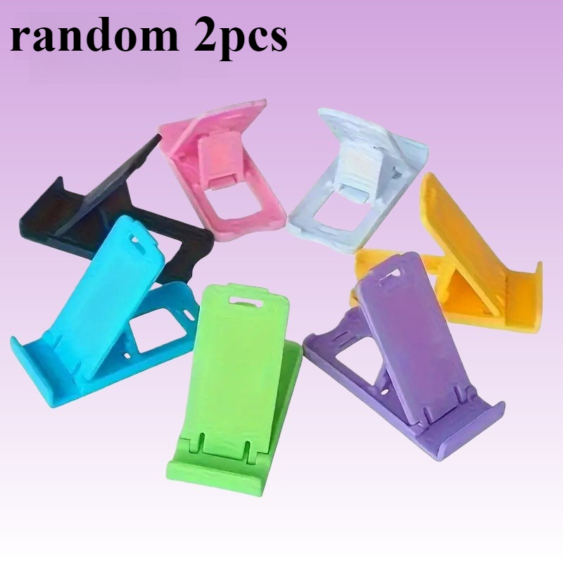 TEMU Soporte Ajustable Portátil para Teléfono - Diseño Plegable Compacto, Multicolor Opcional, Material Plástico Duradero, Adecuado para Uso en