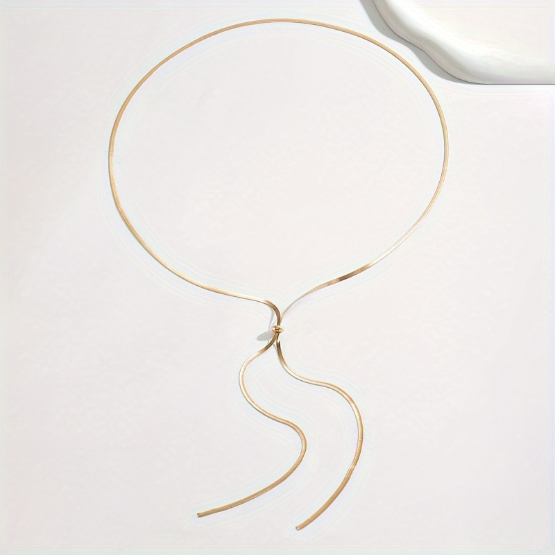 Adjustable Y Shaped Long Necklace for 4 Seasons