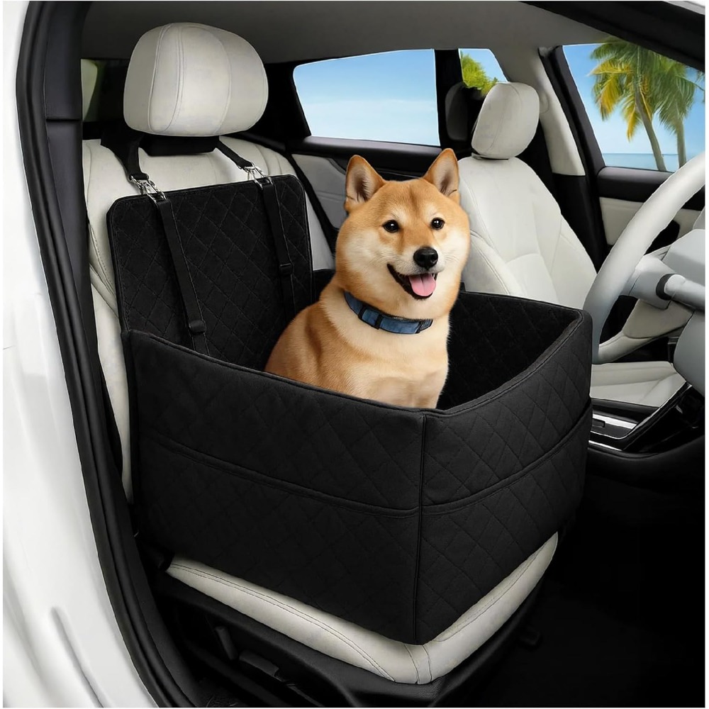 Image of Dog Car Is Designed For Medium-sized Dogs Weighing Up To 35 , Accommodating 2 Small Dogs, And Features A Removable And Washable Storage