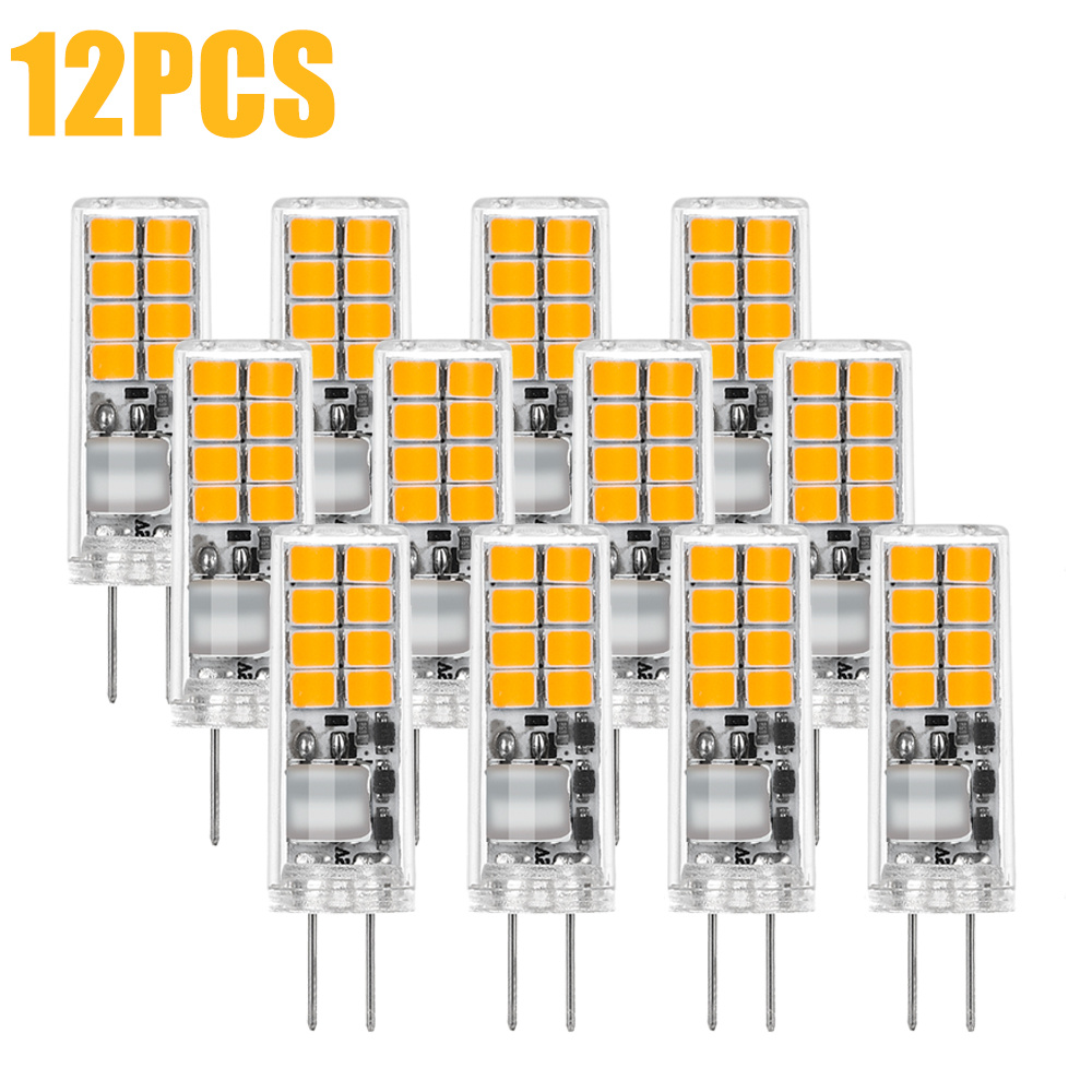 G4 Led Bulbs, 12v 2w -free G4 Led Pin-base Bulbs, Replacement For 20w Halogen Bulbs, 3000k Warm White, 6000k Cool White, Ac/dc12v Led Bulbs (not Dimmable), Pack Of 12