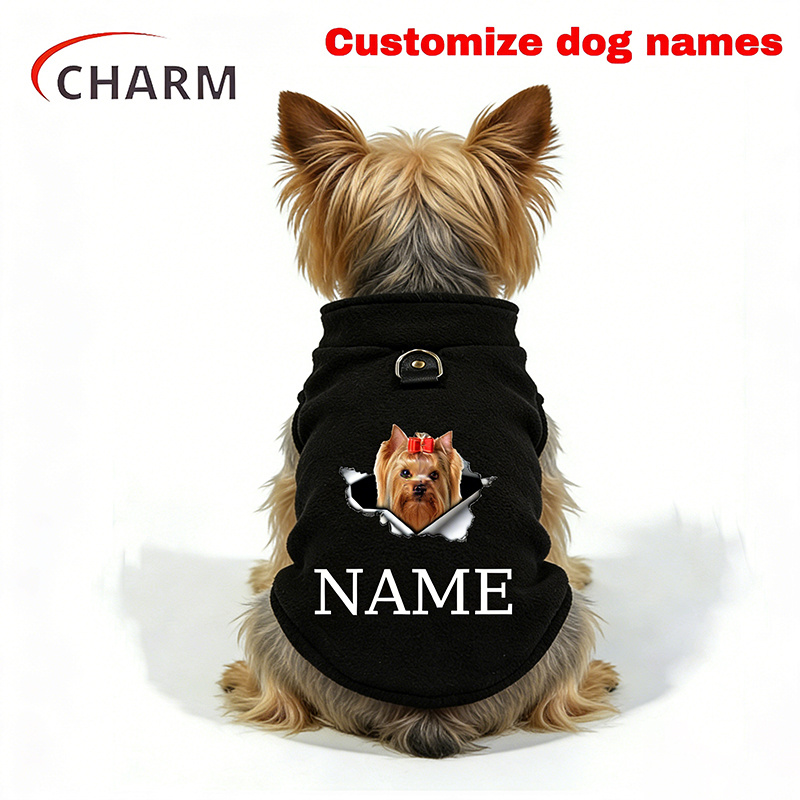 TEMU Vêtement pour chien Yorkshire Terrier à avec anneau en D déchiré, gilet de laisse léger et confortable, vêtement pour petit chien, cadeau pour