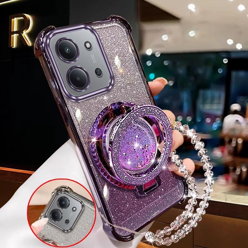 TEMU Phone Case - 15c Beautiful Brackets And Lanyards Pattern Comfortable Feel Design Lightweight Protection Made Suitable For Redmi 15c Phone Cases