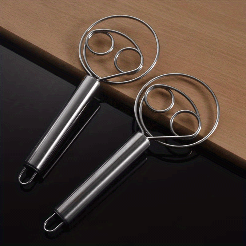 1pc stainless steel danish dough whisk hand mixer for bread pizza dough cake biscuits kitchen baking tools gadgets food contact safe home kitchen accessory details 1