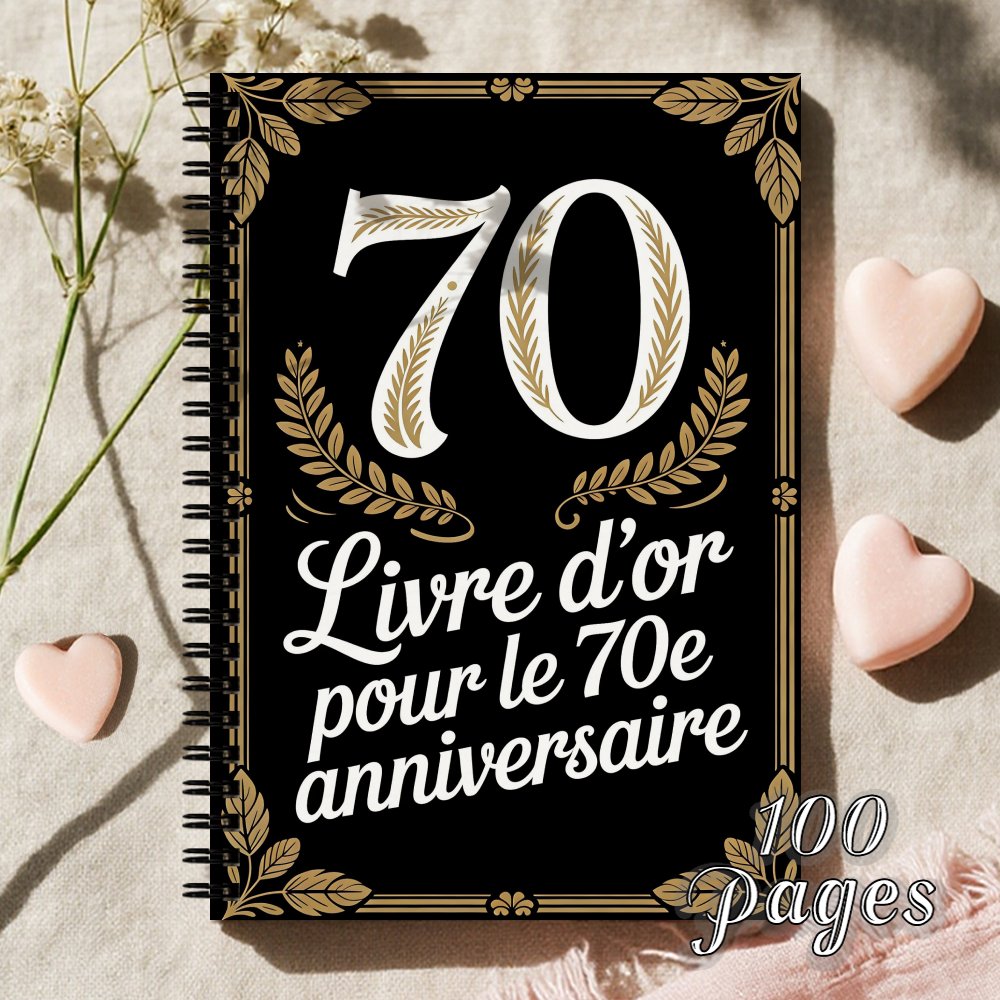 TEMU 1 pièce 'or élégant et souvenir, convient pour , anniversaires, enterrements de vie de fille, remises de diplômes - Livre pour 70e anniversaire