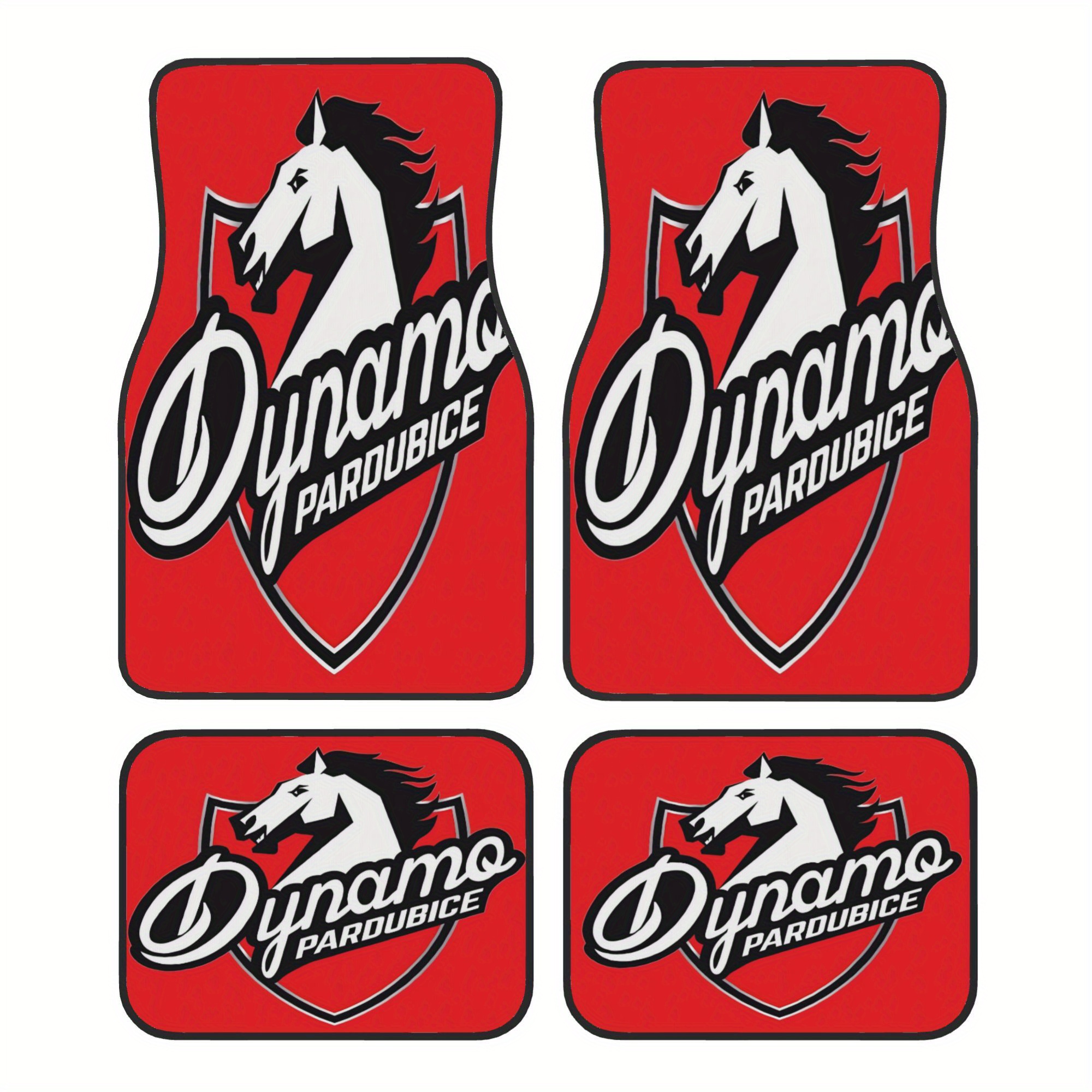 TEMU Set Of 4 Hc Pardubice (alternative Car Floor Coverings, Sturdy Polyester Material, Suitable For Vehicles, , Interior Mats For Cars, ,