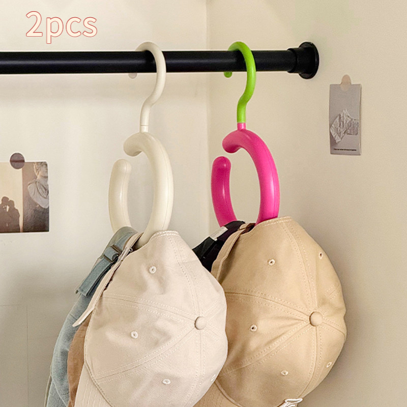 TEMU 2pcs No Drill Strong Adhesive Hooks, Wall Mount Hanging Hooks For Clothes, Bras, Bags, Hats& Scarves, Damage-free Closet& Dorm Storage Organizer