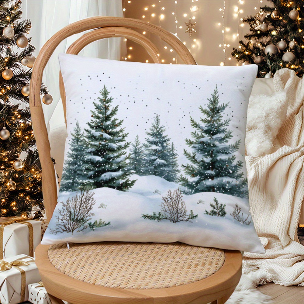 

Plush Throw Pillow Cover With Hidden Zipper - Sofa, Bed, And Car Decor - Ideal Christmas Gift (pillow Insert Not Included)