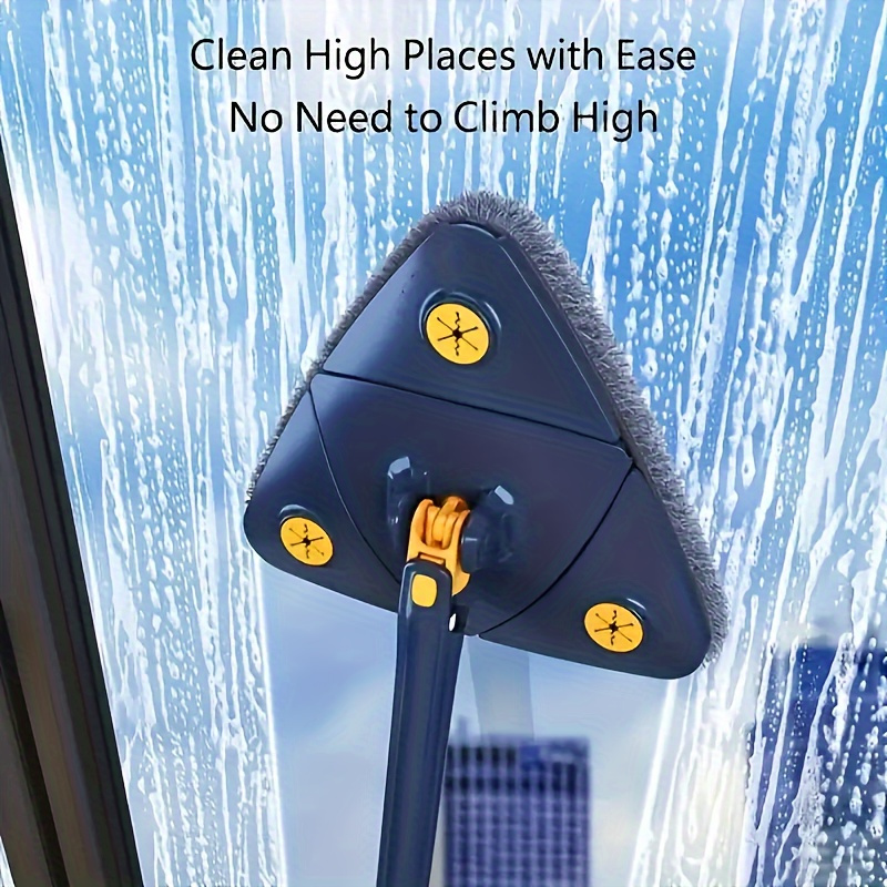 1set, Triangle 360° Rotating Cleaning Mop, Long Handle Floor Mop,... product image 6