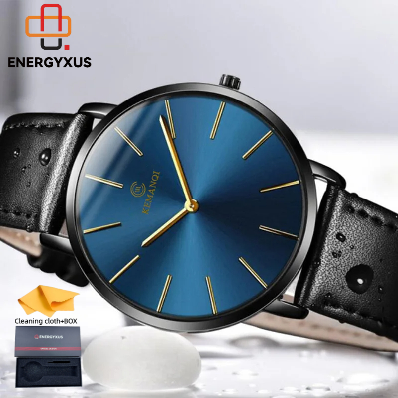 TEMU Men's Watch Men Watches Luxury Ultra-thin Watch Men Watch Men's Watch Clock Men's Watch Reloj Hombre And Watch Box, Without Battery