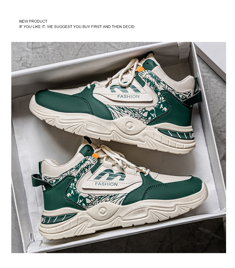 Zapatillas Casuales de Caña Alta para Hombre - Ligeras, Cómodas, Antideslizantes, Ideales para Correr con Forro de Tela Transpirable, Suela de Goma Duradera y Diseño Marrón/Elegante para Gimnasio, Entrenamiento y Actividades al Aire Libre, Zapatos de Gimnasio