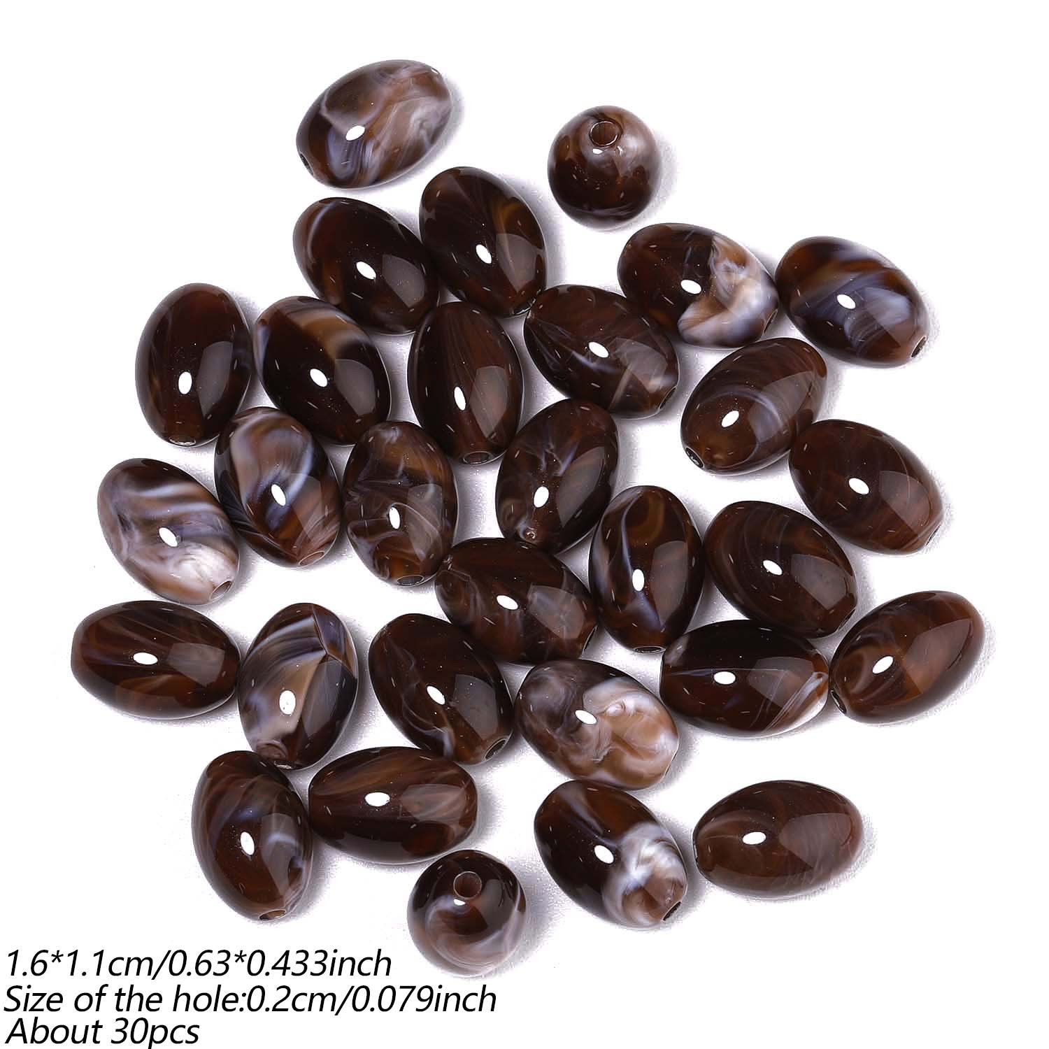 11X16Mm Multi-Color Acrylic Seed Beads for DIY Jewellery Making