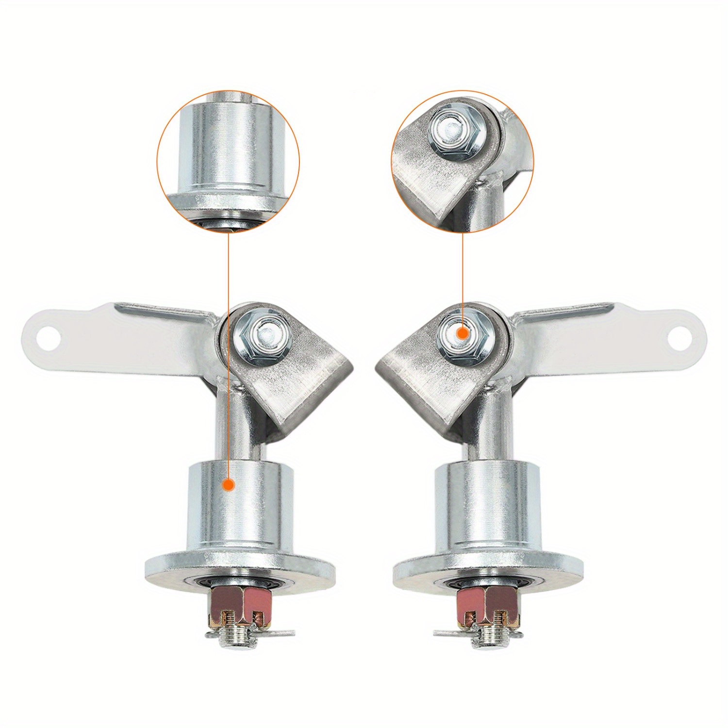 TEMU Go-kart Steering Knuckle Modification Accessories, Go-kart Axles, Made Of High-grade Iron. This Product Is Suitable For Go-kart Or Atv Models,