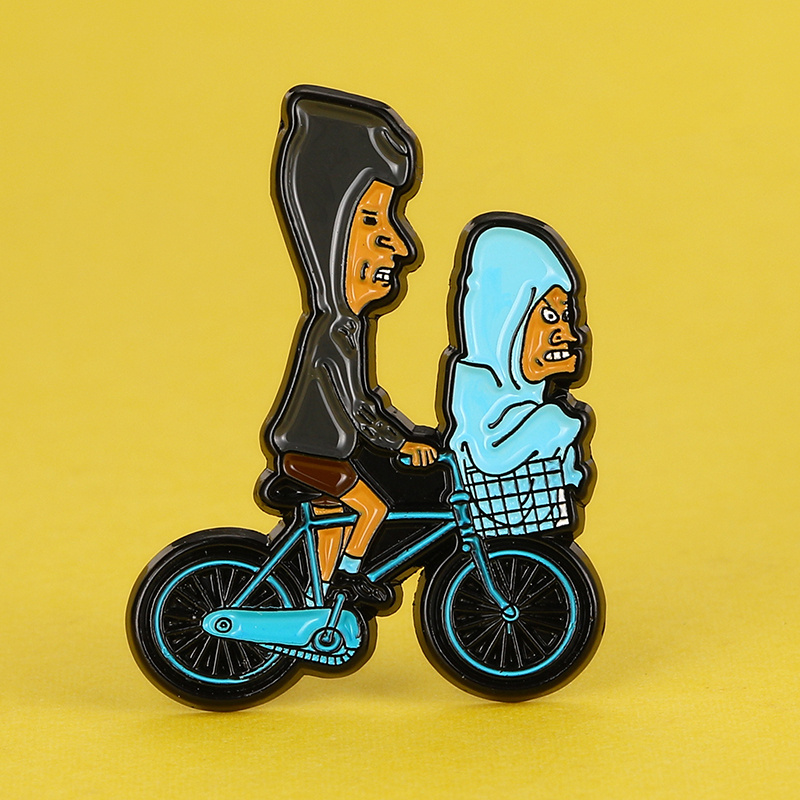 TEMU 1pc Unique Alloy Creative Enamel Badge Brooch For Men And Women - Fashion Accessory Pin For Backpacks, Hats And Jackets - Perfect Birthday Gift