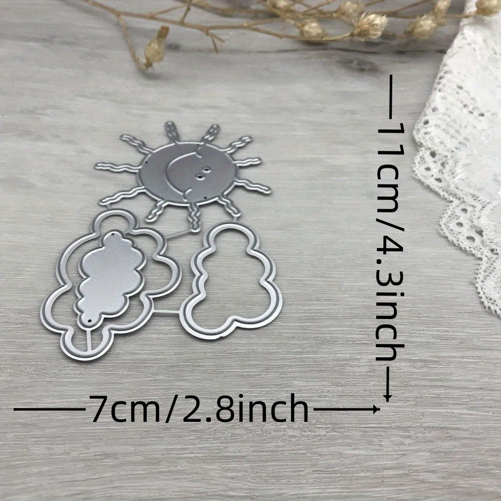 E-shop Neue Metall Schneidstempel Schneideform Sonne Wolke Dekoration Papier Bastelklinge Stanzform Schablonen