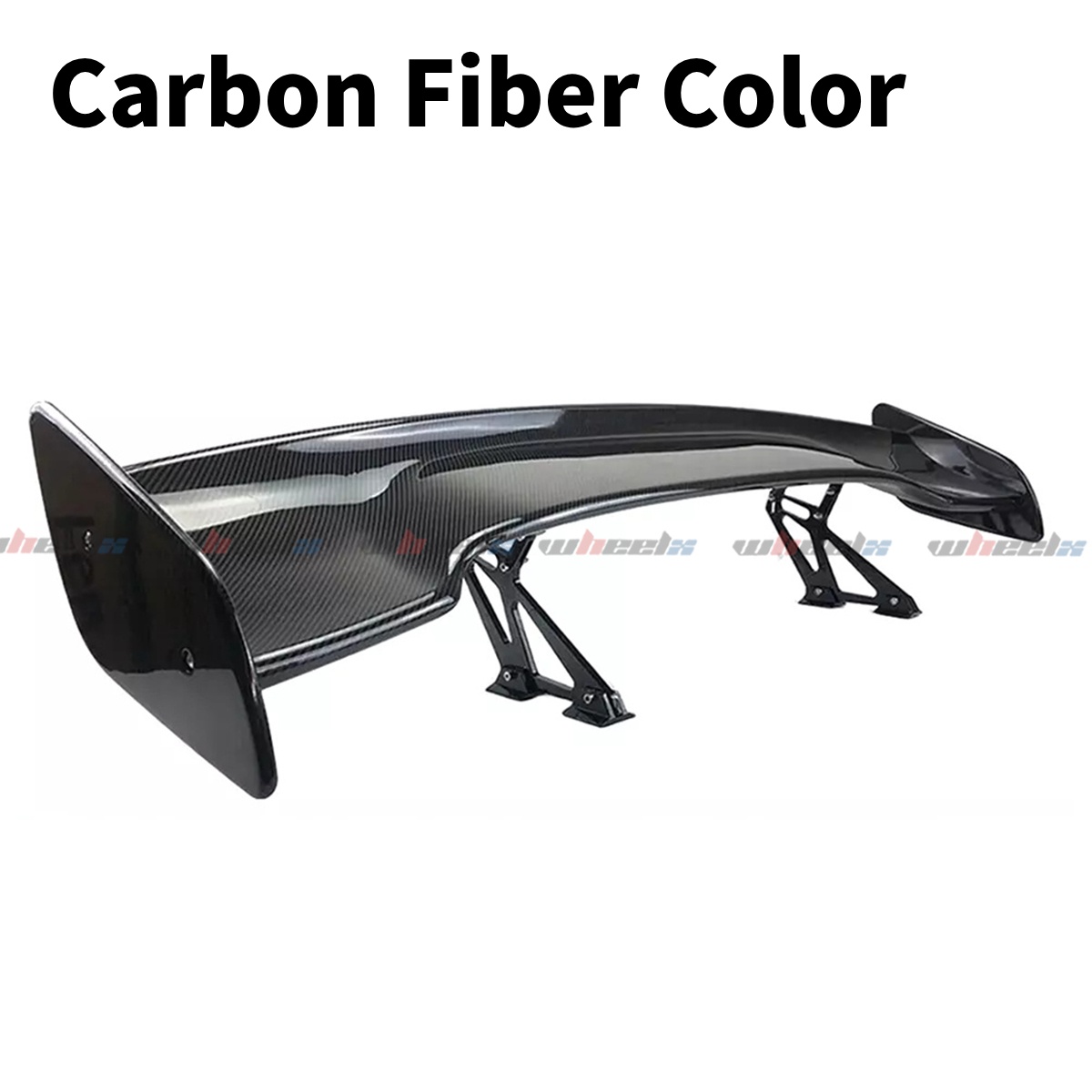 TEMU 57 Inch Universal Rear Trunk Spoiler Wing Abs Racing Car Spoiler Compatible With Sedan Coupe Wide Adjustable Rear Spoiler Wing Matt Black/ /