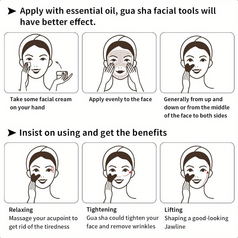 natural obsidian heart-shaped gua sha facial tool for face - ergonomic double chin & jawline sculpting, light beige tightening & , luxury gift box for women, beauty tools for face, sleek gloss , polished details 4