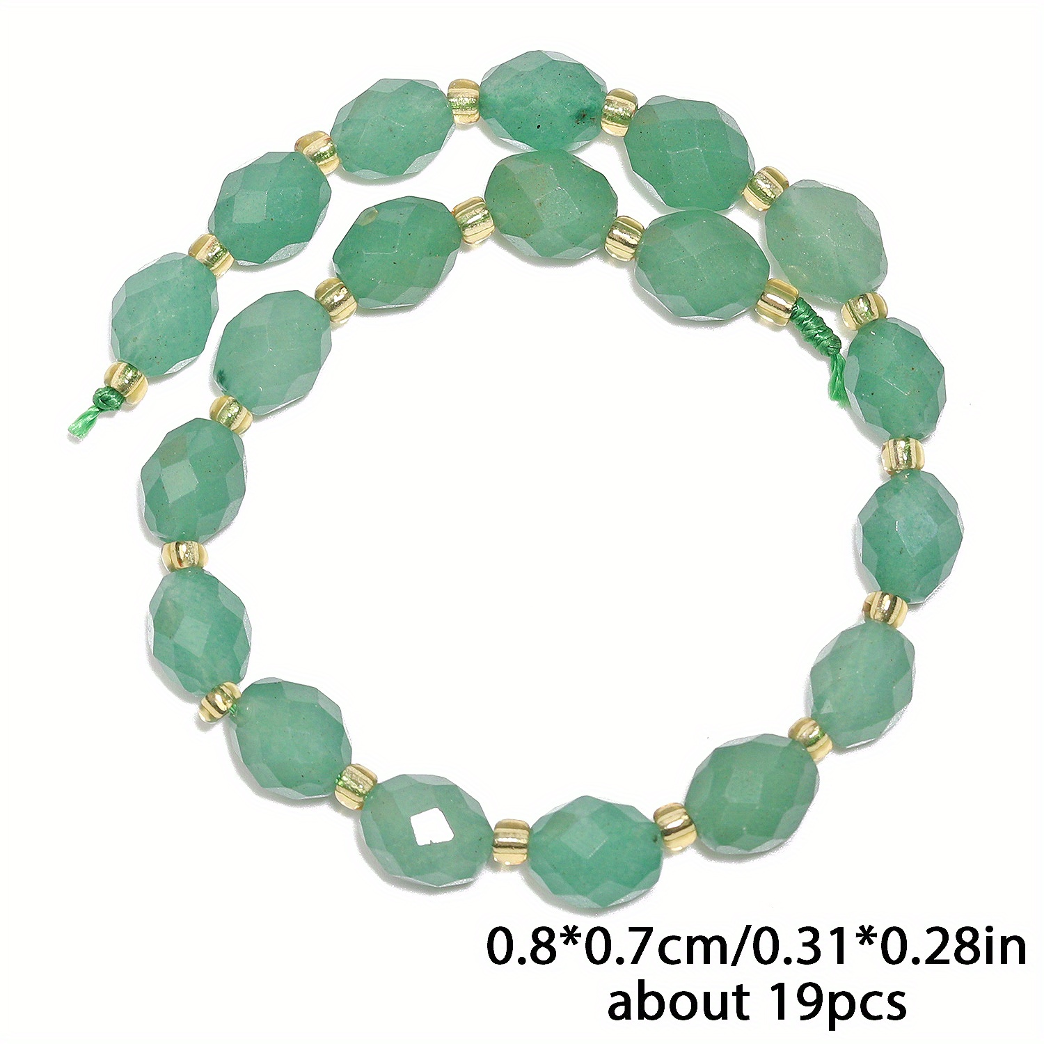 Beads & Bead Assortments - Aaa Aventurine Stone Beads 8x7mm Oval Loose Spacer Beads For Making - Ideal For Bracelets, Necklaces, Elegant Charms & Fashion Beading Accessories