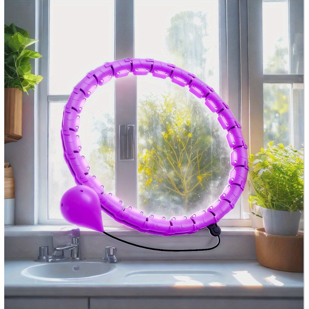 Adjustable Fitness Hoop - Resistance Training Circuit Workout, Burns Up to 700 Calories/Hour, Full-Body Toning for Gym, Home, Travel - Compatible with HIIT, Yoga, Pilates - Ideal Gift for Christmas, Valentine's - Beginner to Advanced Users - Available in Black & Colors, Workout Accessories, Comfortable Grip Handles, Flexible Resistance Band, Gym Equipment, Portable Exercise Tool, Durable Construction, Exercise Equipment, Gym Enthusiasts