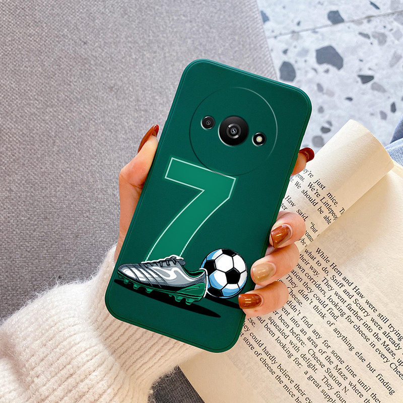 TEMU Phone Case: Football Cover Phone Case Is Compatible For Redmi A3 With A Shockproof Effect. Without Losing Personality, Unique Visual Effect