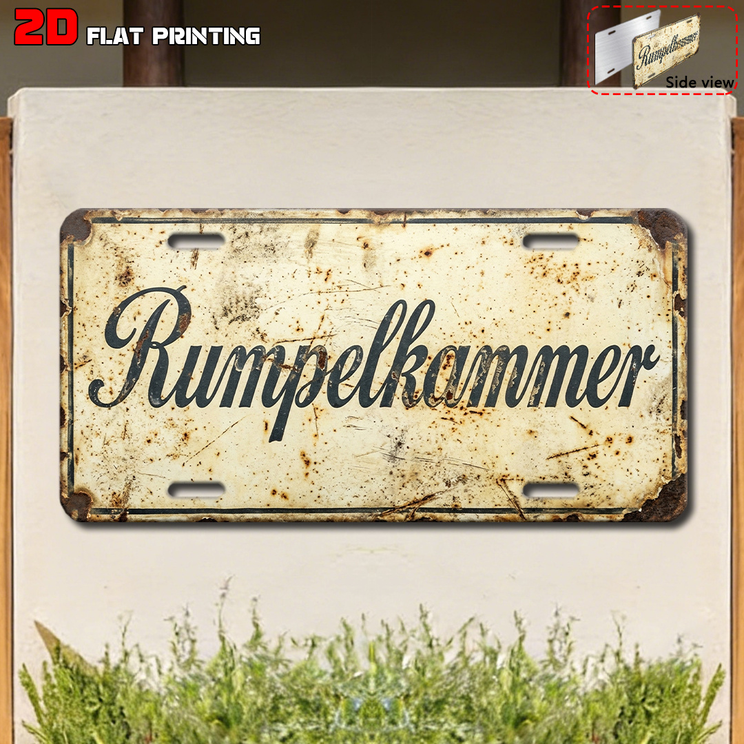 TEMU 2D Flat - 【2D Flat】 2D Flat - [2D Flat] 2DFLAT ., Lustiges Retro-Schild für Vorratsraum, Feiertagsdeko, Außenwanddekoration, Geeignet für Höfe,