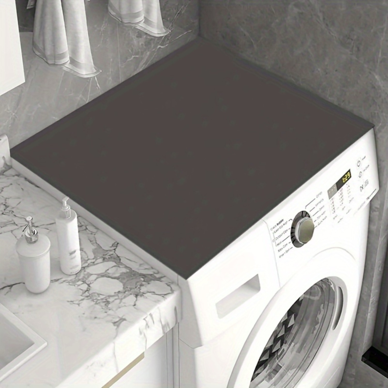 Washer And Dryer Covers Protector Mat, Quick-drying With Strong Water Absorption, Easy To Clean, Protects Appliances, Ideal For Laundry Room, Kitchen And Bathroom, Perfect Gift For Christmas