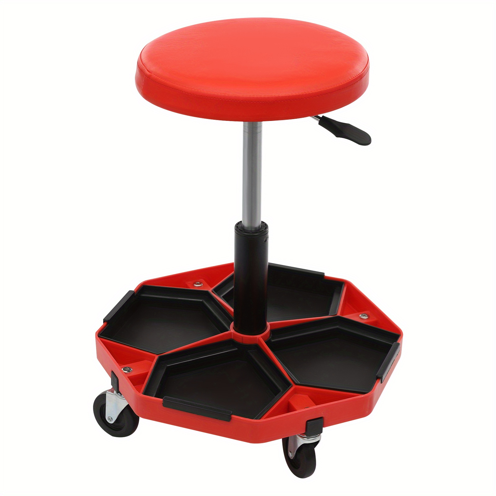 Workshop Rolling Seat, Pneumatic Garage Seat, Rolling Pneumatic Shop Seat, Car Repair, Mechanical , Equipment Maintenance, Home Diy Projects