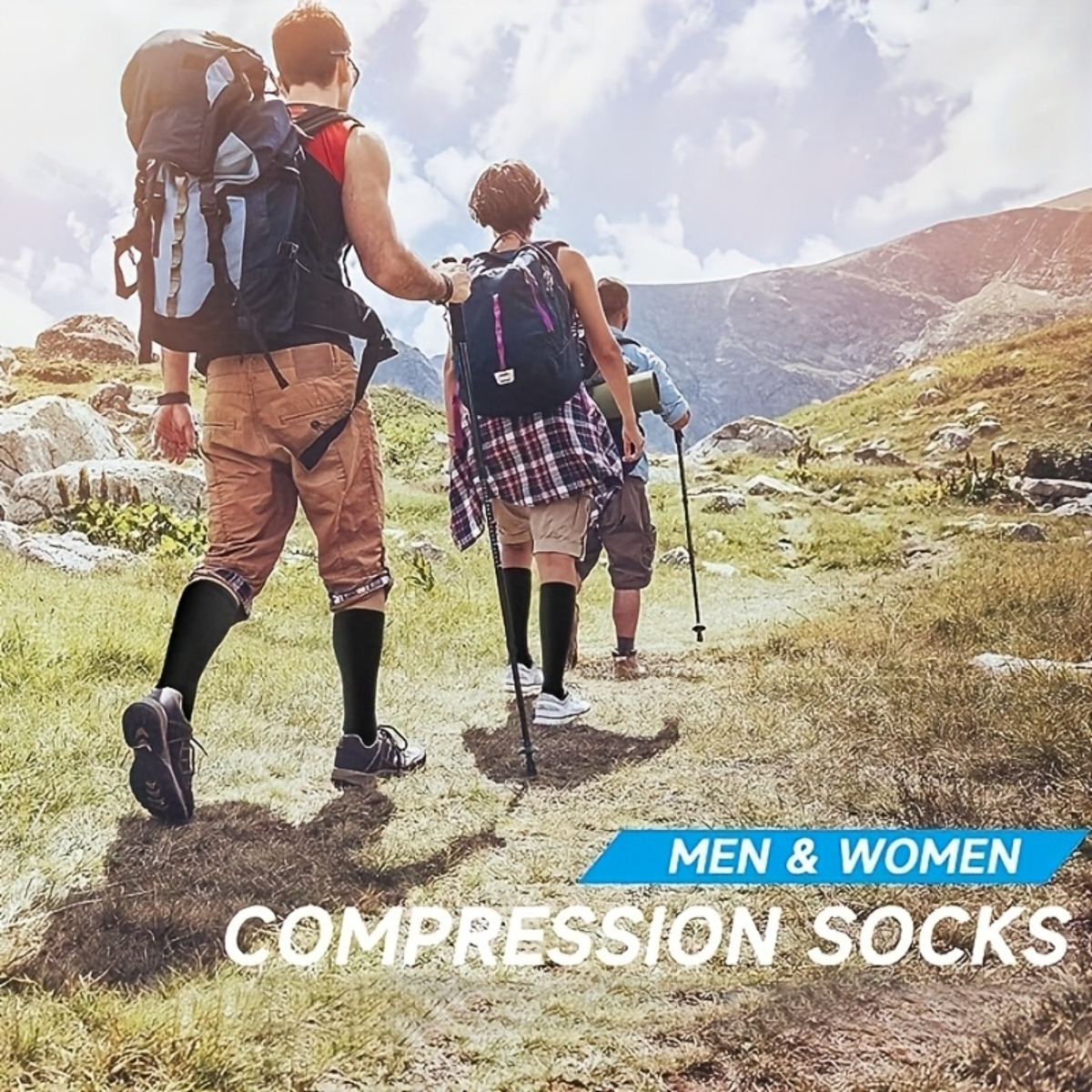 4 Pairs Compression Socks for Women & Men, Circulation 20-30mmhg Support Copper Compression Socks, Suitable for Nurses, Running, Cycling - Image 9