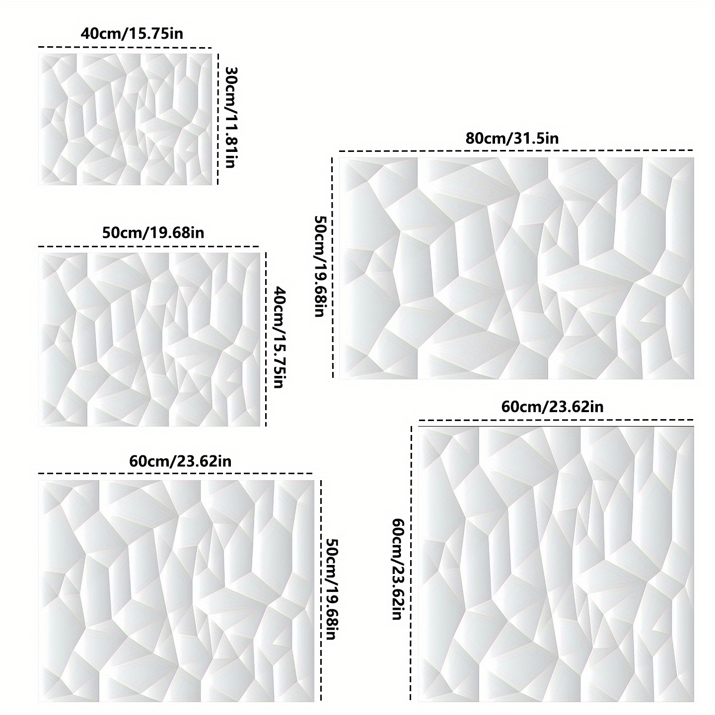 TEMU 1pc White Geometric, Three-dimensional Spliced, Minimalist Modern Pattern Drying Mat Drain Mat, Suitable For Holiday Party Decoration Dish