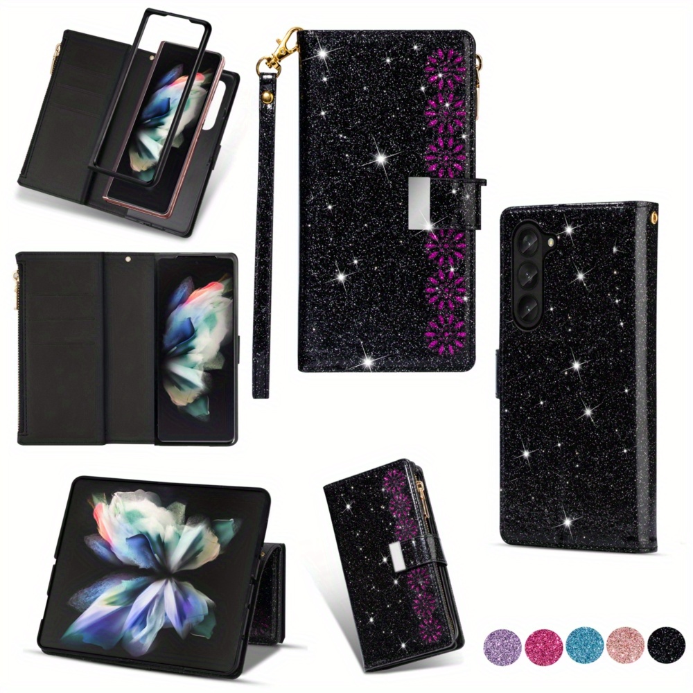 TEMU Phone Case - Starry Engraving Suitable For Zfold3/4/5/6, A Stylish Full-protection Anti-drop Phone Case