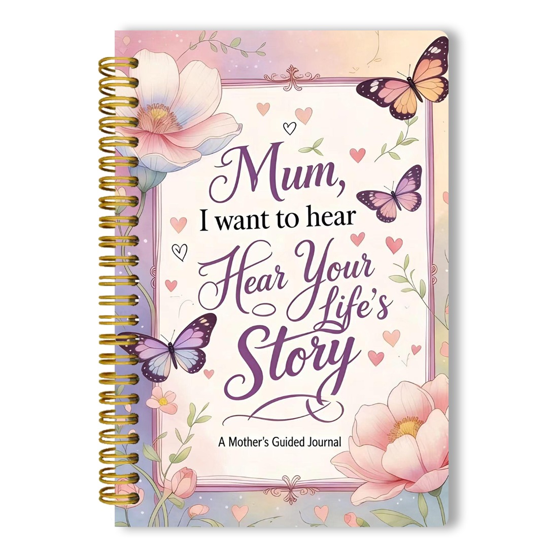 TEMU 1 Carnet à spirale de "Maman, ton histoire", un journal guidé pour maman qui sa vie et son , des souvenirs , son et ses souvenirs avec , et