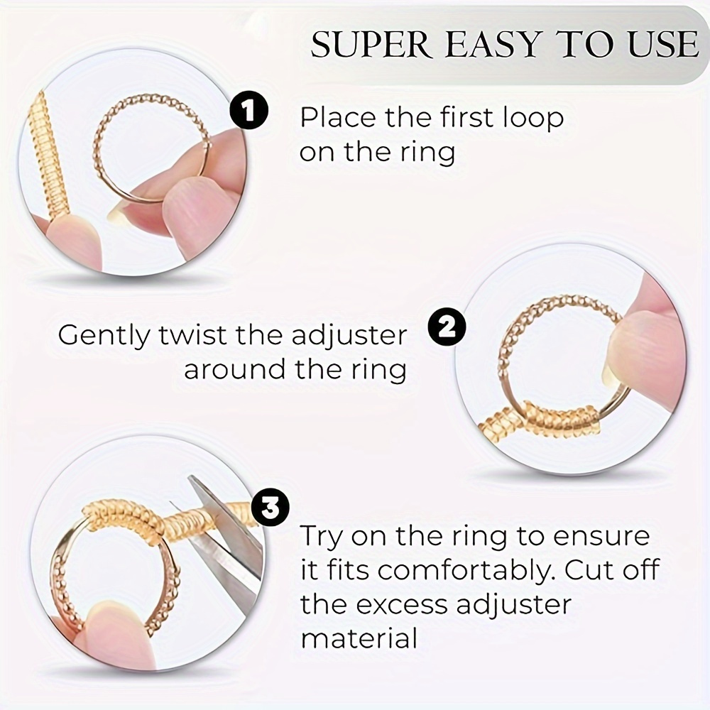 Ring Size Adjuster Set for Loose Rings