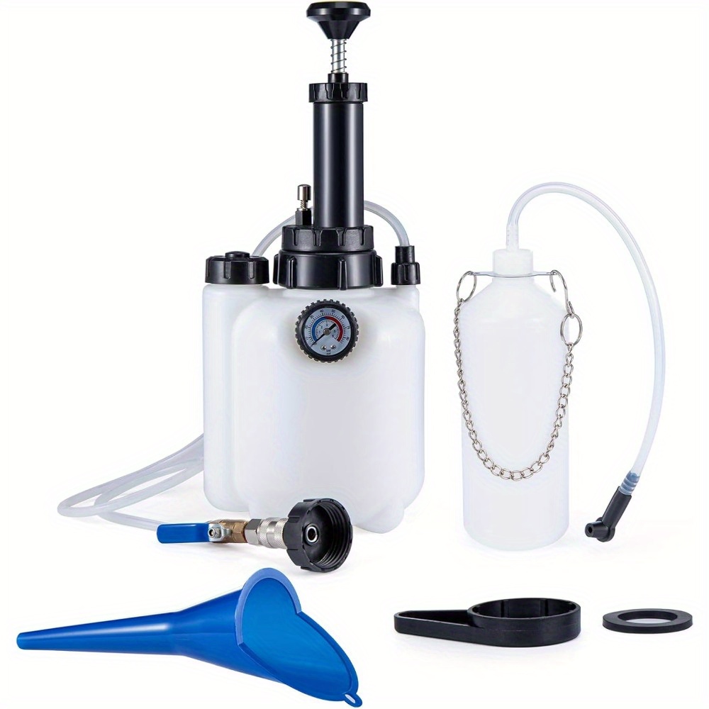E-shop Bremsenentlüfter 3L Bremsflüssigkeitswechsler mit 1L Saugbehälter für E20 (ø45mm) Freisetzung von Arbeitskräften Kfz-Bremsenentlüftungsgerät für