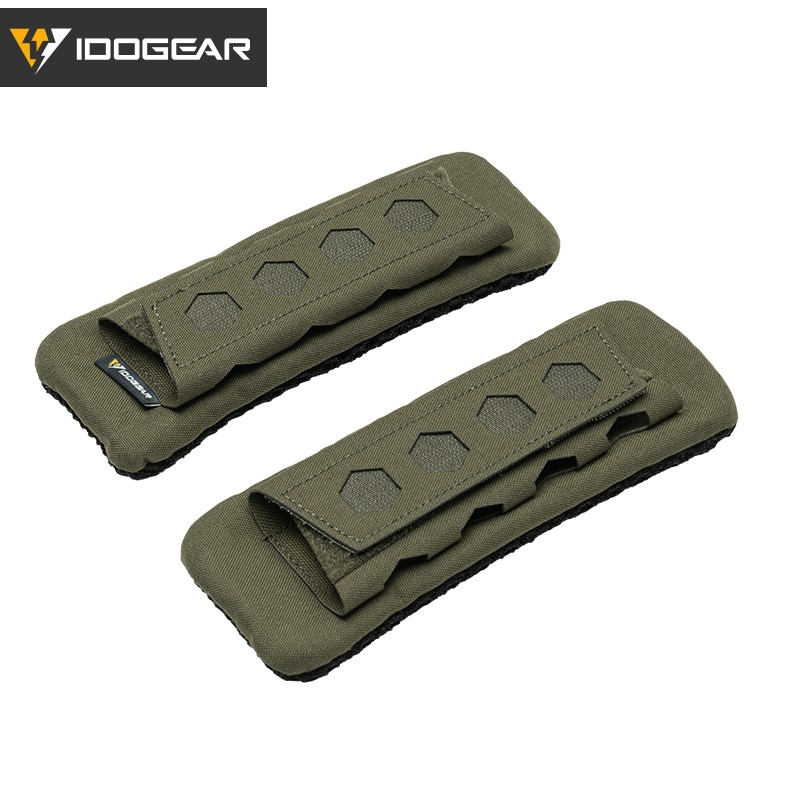 Idogear Shoulder Strap Cushion Pads - Set Of 2, 3d Additions For Backpack Vests, Soft Mesh Design