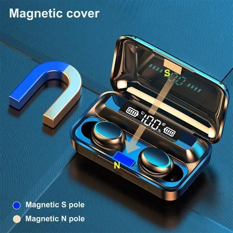 TWS Wireless Earbuds with Hi-Fi Stereo Sound, Waterproof Design, And Built-In Microphone for Sports