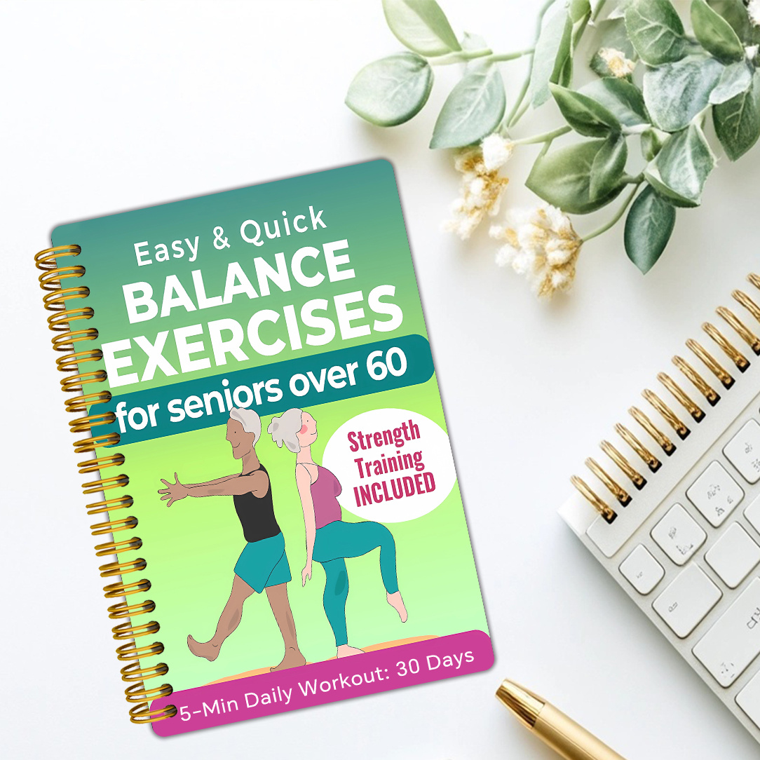 A Concise 5-Minute Exercise Routine Aimed at Improving Balance for Seniors: a Visual Manual to Boost Stability And Alleviate The Fear of Falling, Along with a 30-Day Quick Workout Program to Regain Confidence! Senior Fitness, 13.97X21.08 cm