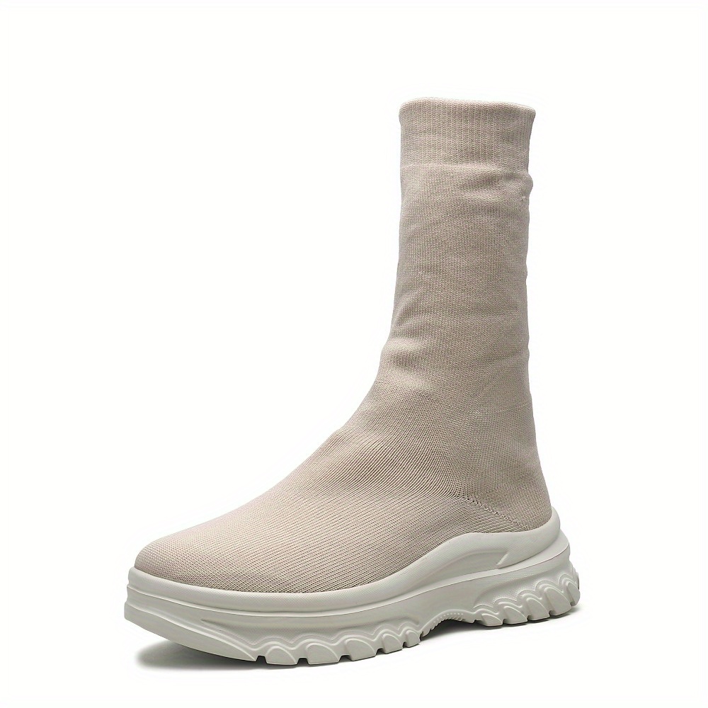 women's comfortable knit sock sneakers versatile casual Temu Norway