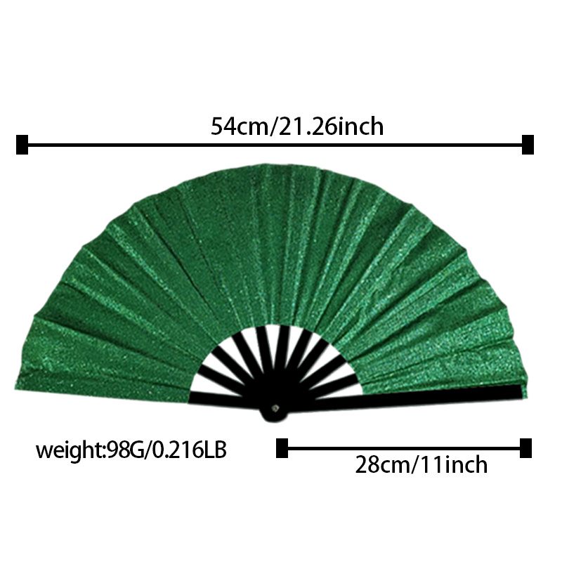 Stylish Shimmering Hand Fan Trending Glittering Foldable Fan - Fashion Statement, Accessory, Instagram- Photos