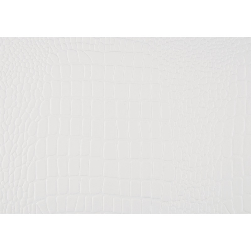 Classic Style Queen Bed with White End, Featuring Button-Tufted Upholstered Headboard And Faux Alligator Patterned Panels