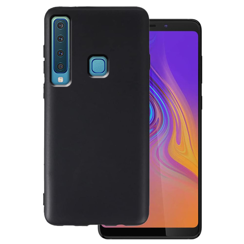 TEMU Funda para Teléfono - Funda para Samsung Galaxy A9 2018, Funda de Silicona Suave Negra, Anti-Rayas a Prueba de Golpes, Cubierta Protectora para