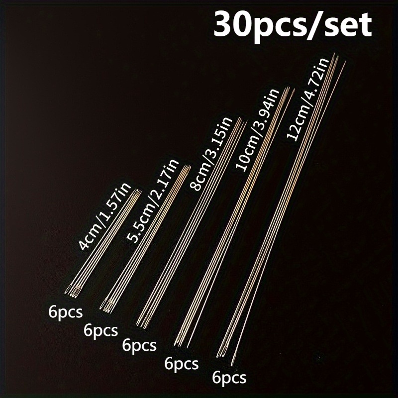 10/ 30pcs Beading Needle Tool Beading Needle, Needle Rice Beading Needle Beading Needle Hand-written Necklace Bracelet Needle Suitable For Different Lengths Beading