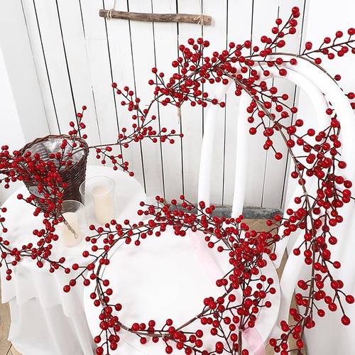 artificial vine garland christmas decoration 6 23ft about 1 9 meters with stems for holiday fireplace stair table decoration christmas festive table decoration for celebrations