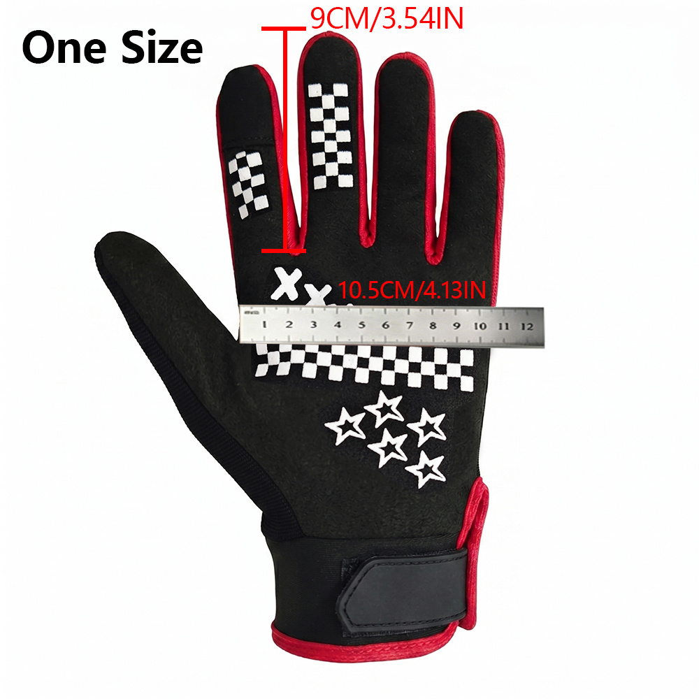 ROXF Skull Bone Pattern Outdoor Non-Slip Touchscreen Gloves