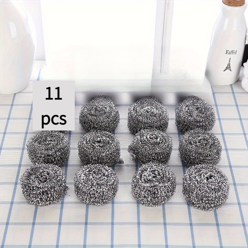 TEMU 11pcs Kitchen Cleaning Balls - Of Superior Quality, Of Removing Various Types Of Dirt, Suitable For Dishwashing, Cookware, Cooking Utensils, And