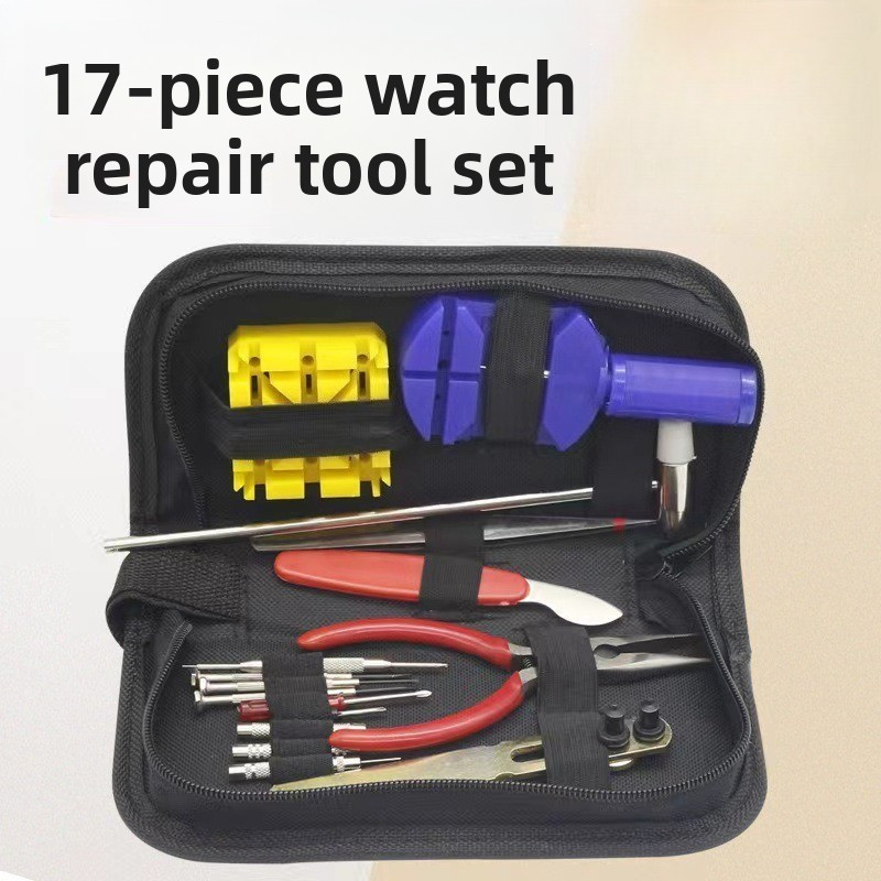TEMU 17pcs Watch Repair Tool Set, Including Disassembly Tools, Watch Removers, And Toolkit For Household Use
